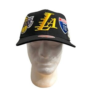 Mitchell & Ness Lakers Black and Purple Cap